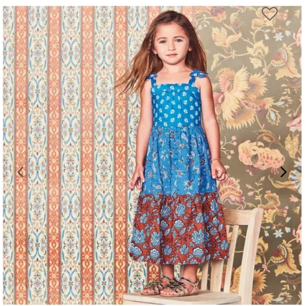 MIXED PAISLEY FLORAL MAXI DRESS